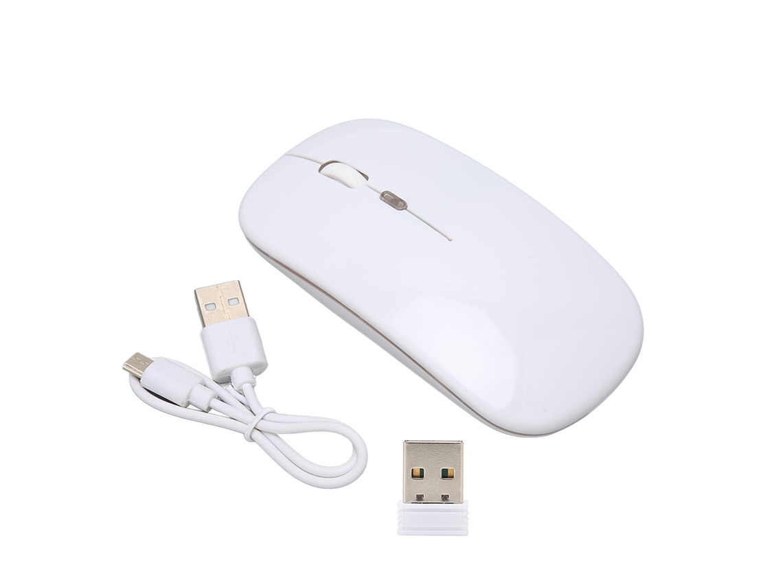 Ratón Gaming Inalámbrico 2.4g Para Portátil Blanco
