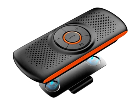 Altavoz de coche con clip de visera Bluetooth manos libres inalámbricos sonido estéreo mejorado bajo/micrófono incorporado/reproductor de tarjeta T...