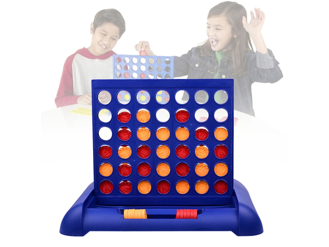 Ats-juego De Mesa Cuatro En Línea Clásico Juguete Familiar Entretenimiento Para Niños Y Adultos