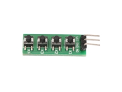 Módulo De Teclado De 4 Botones Para Proyectos Electrónicos Diy En Protoboard
