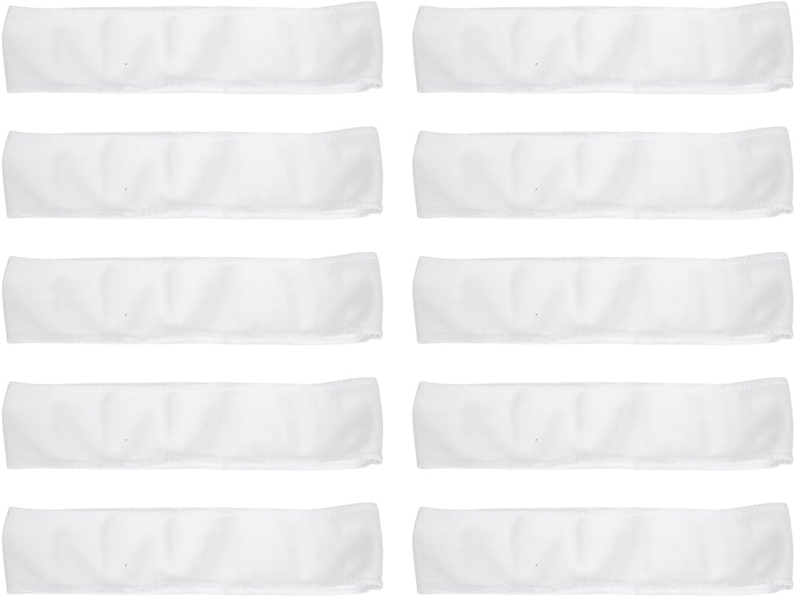 Bandeau Para Cheveux En Tissu Non Tissé Jetable 48 Pièces Taille Unique Élastique Femmes Filles S...