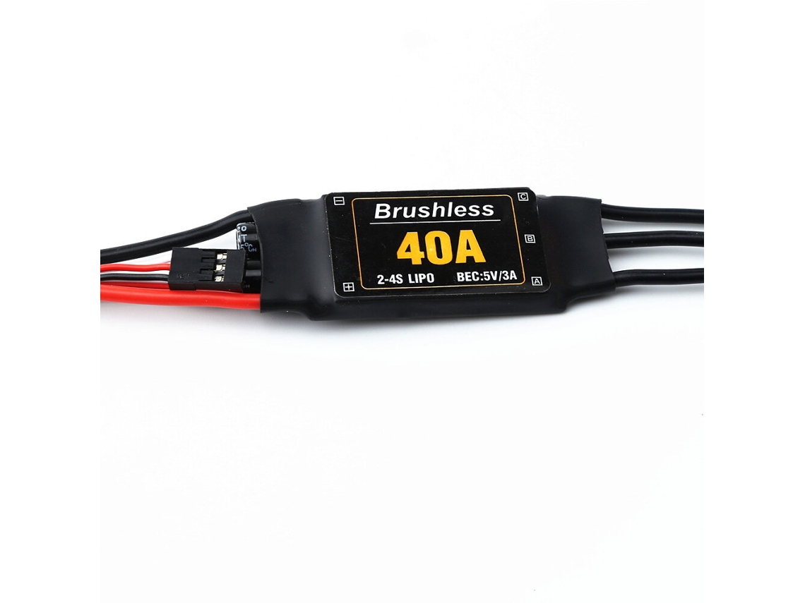 3 Pcsxxd 2-4s 40a Brushless Esc Speed Controller With 5v/3a Bec T Lug For Rc Airplane Fixed-wing