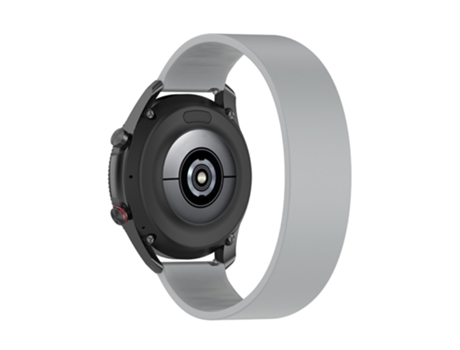 Correa de Silicona 22mm longitud de la banda 129mm para Samsung Huawei Honor Garmin - gris claro