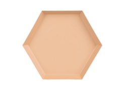 Bandeja de Almacenamiento Geométrica Metálica en Forma Hexagonal y Rombo para Escritorio EIOORORRIY