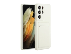 Funda Carcasa Ultra Para Samsung Galaxy S21 Ultra 5g Piel Sintética Blanco