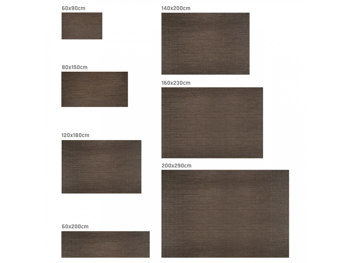 Alfombra STORESDECO Vinílica Deblon Antideslizante Interior Marrón (60x200cm)