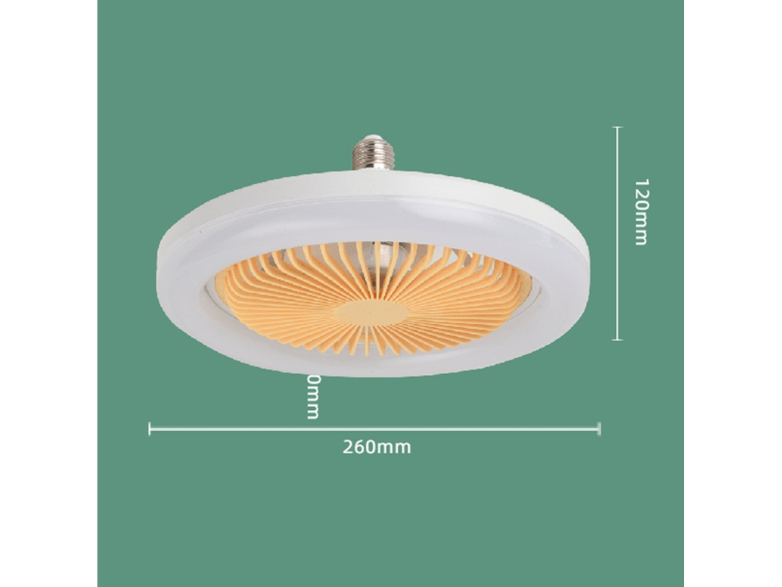 Ventilador de techo 2 en 1 con iluminación LED de 30 W