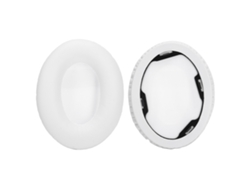 Cuscas De Ouvido Substituição Para Fones Monster Studio 1.0 Espuma Couro Branco