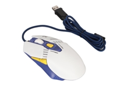 Ratón para juegos RGB con cable, 7200 DPI, botones programables, modos de iluminación ajustables, software DIY Rapid Fire, color blanco.