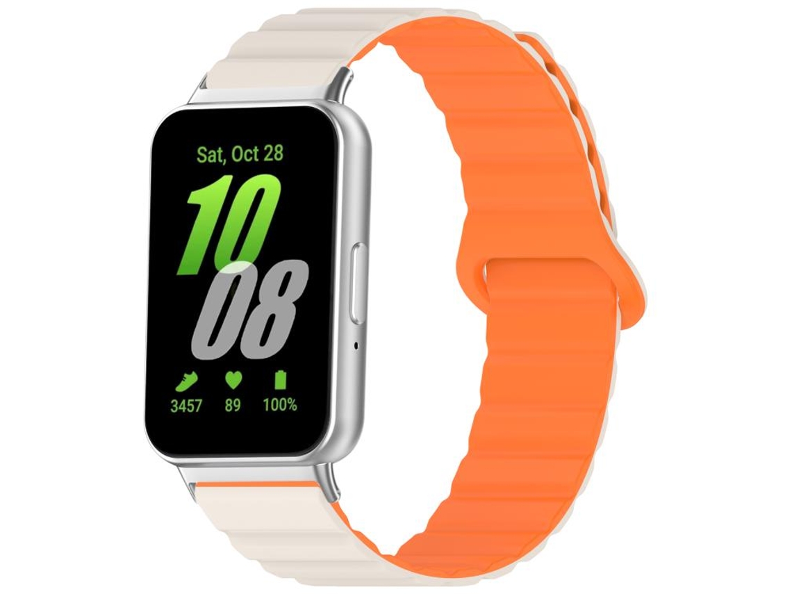 Pulsera para Samsung Galaxy Fit 3 - Cierre magnético de silicona brillante