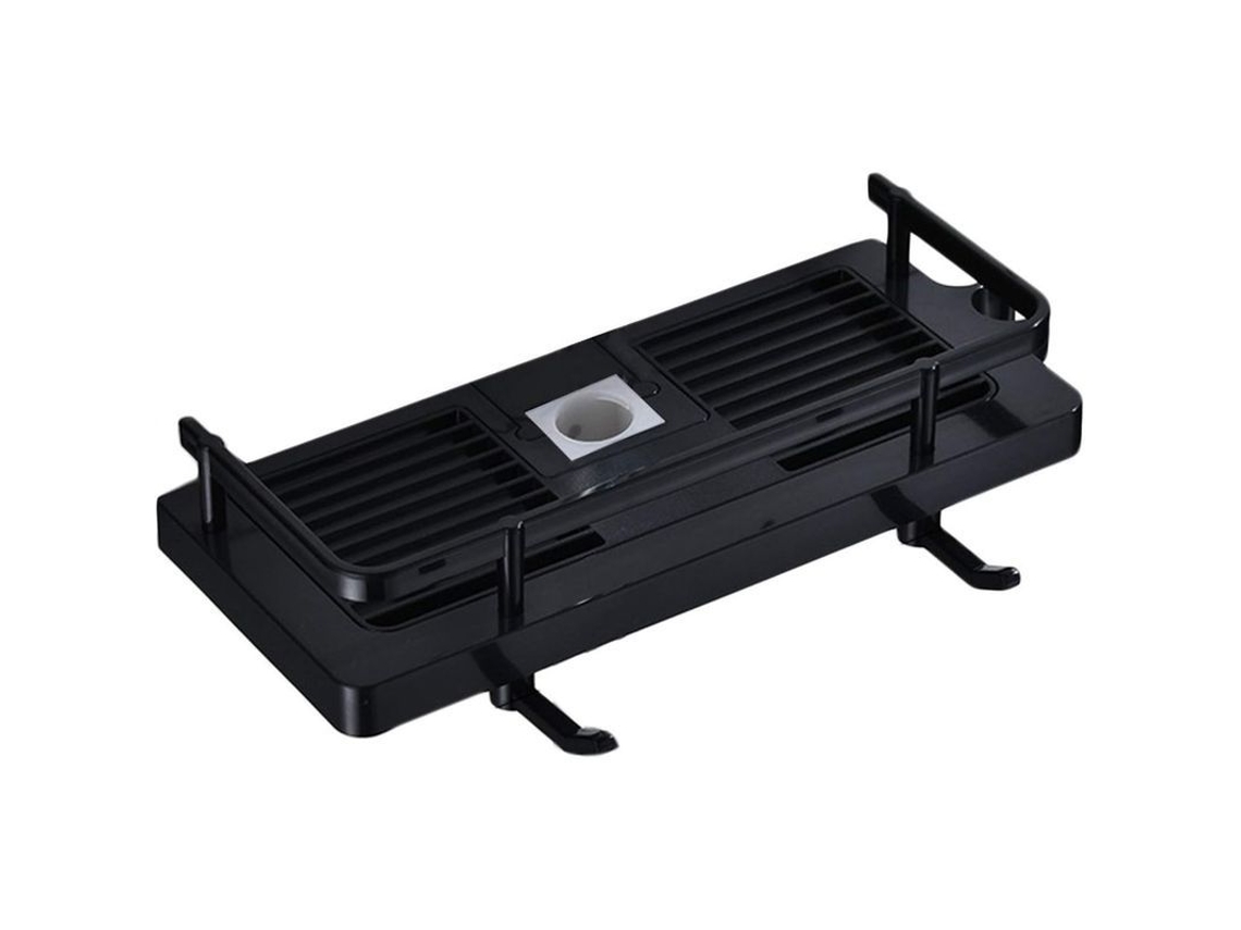 Contenedor de almacenamiento ajustable para baño Repisa 2026, 30x12x6,5 cm, fabricado en plástico resistente a la corrosión y la oxidación, para guardar gel de ducha, champú y toallas.