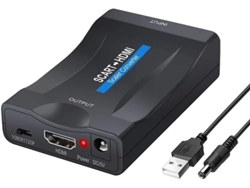 Adaptador convertidor de Scart a HDMI 1080p 60 Hz compatible con HDTV, Sky, Blu-ray, DVD, PS3, PAL/NTSC, Edid Bestvite