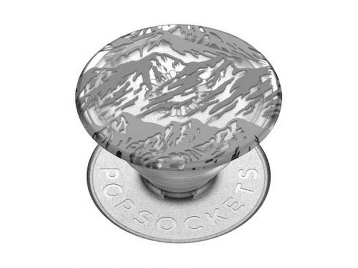 POPSOCKETS Pop Grip para Smartphones Diseño Estándar Planta Montañas Gris