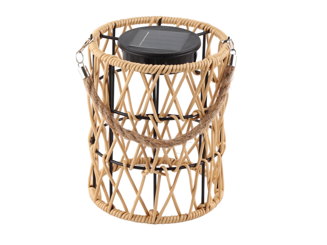 2026-linterna Colgante Solar Exterior Con Led Rattan Impermeable Ip44 Luz Cálida Para Jardín Patio Mesa Decoración