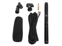Micrófono De Condensador Portátil Con Cable De Alta Sensibilidad Para Entrevistas, Cámara Y Grabación - Mini