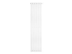 Radiador ovalado de una sola columna de 1600x360 mm - Blanco | Acero al carbono, 1,5 mm, 844 W | Diseño elegante | Alta eficiencia |