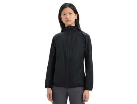 Casacos ICEBREAKER Jaqueta Shell+™ Cotton Windbreaker Preto S Mulher