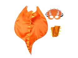 Capa Infantil De Dinosaurio De Halloween Con Capucha CHRUI Naranja