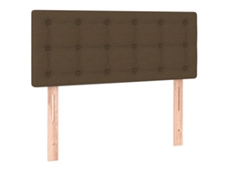 Maison Exclusive - Cabecero De Tela Marrón Oscuro 100x5x78/88 Cm