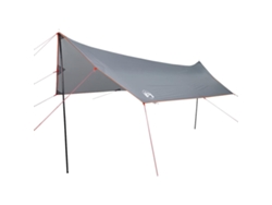 Maison Exclusive - Lona De Camping Impermeable Gris Y Naranja 460x305x210 Cm
