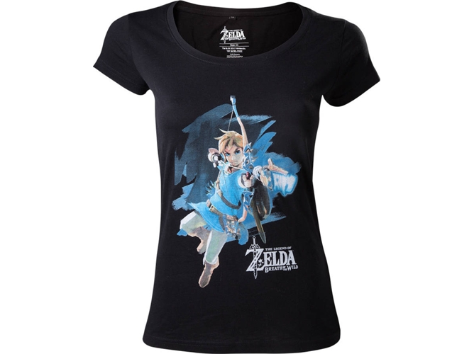 Camiseta GENER Leyenda de Zelda Breath Of The Wild Black Link Tamaño M
