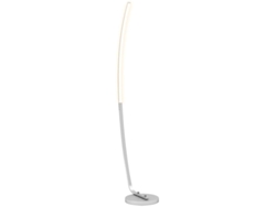Lámpara de pie LED plateada moderna, 3 niveles de brillo ajustables, interruptor de pie para sala estar