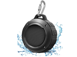 Altavoz Bluetooth portátil, altavoces de ducha impermeables IPX5 con estéreo HD Yizhood (negro)