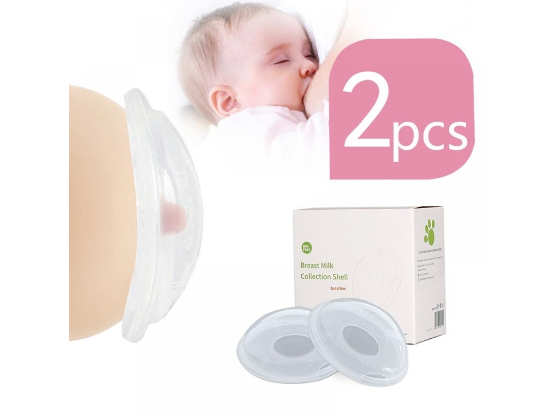Set de 2 piezas para la lactancia materna: protectores de pezón y recolector de leche reutilizable, cubierta para el pecho para recién nacidos STELASPLEN