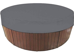 Cubierta redonda impermeable para Spa al aire libre, con protección UV y protección contra el viento.