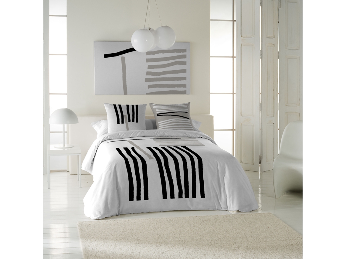 ICEHOME - Funda Nórdica Estampada cama 150 - Algodón Extrasuave - Incluye 1 o 2 Fundas de Almohada - NEXUS