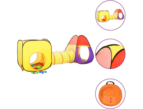 Tienda de juegos para niños VIDAXL 93674 (255 x 80 x 100 cm - Multicolor)