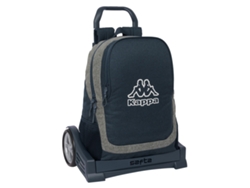 Mochila Escolar con Ruedas KAPPA Dark navy (Gris - Azul marino - Poliéster 600D)