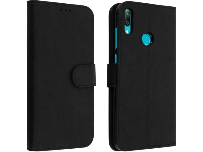 Funda Huawei Y7 2019 AVIZAR Wallet Negro