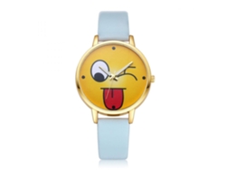 Reloj De Pulsera De Cuero De Moda Para Hombre/mujer Con Esfera Redonda De Cuarzo (rojo)