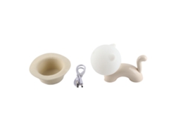 Lámpara LED recargable de silicona con forma de gatito adorable de Bj-Lamp para habitaciones infantiles y de adultos.