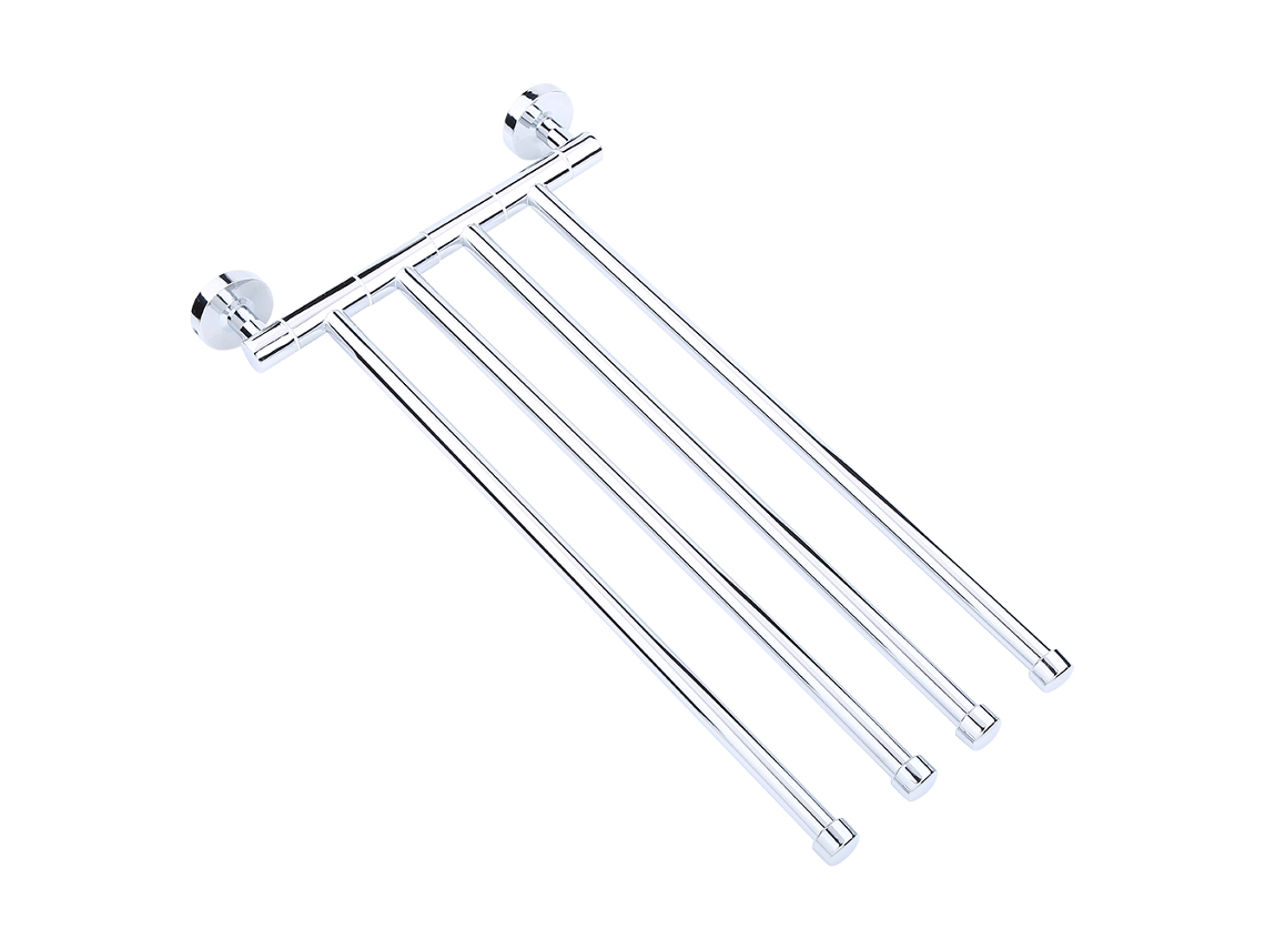Toallero De Pared De Acero Inoxidable Con 4 Pivotes Para Baño, Cocina Y Dormitorio.