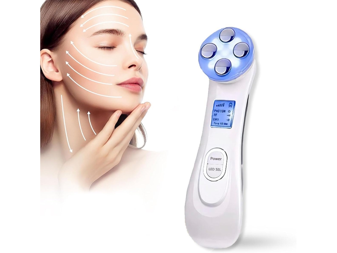 Masajeador facial eléctrico, antiarrugas, adecuado para limpieza facial en casa.