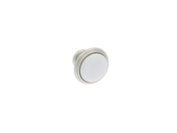 Pomo Para Muebles De Zamac Y Porcelana Diámetro 35mm Color Plateado Lote De 25 Nottingham