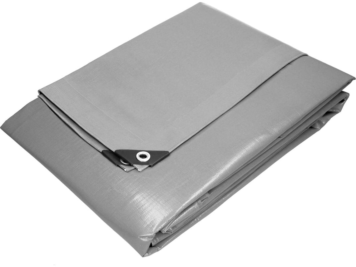 Lona con Ojales ECD Polietileno (Gris - 3x5 m 180g/m²)