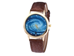 Reloj Analógico De Cuarzo Con Correa De Pu Para Mujer Y Hombre Zhoulianfa (café)