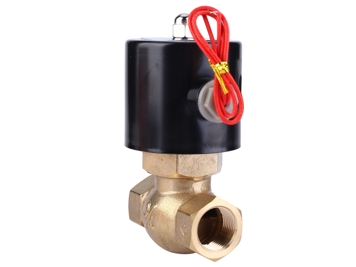 Electroválvula eléctrica de cobre de alta presión G1/2 (normalmente cerrada, 220 V CA)
