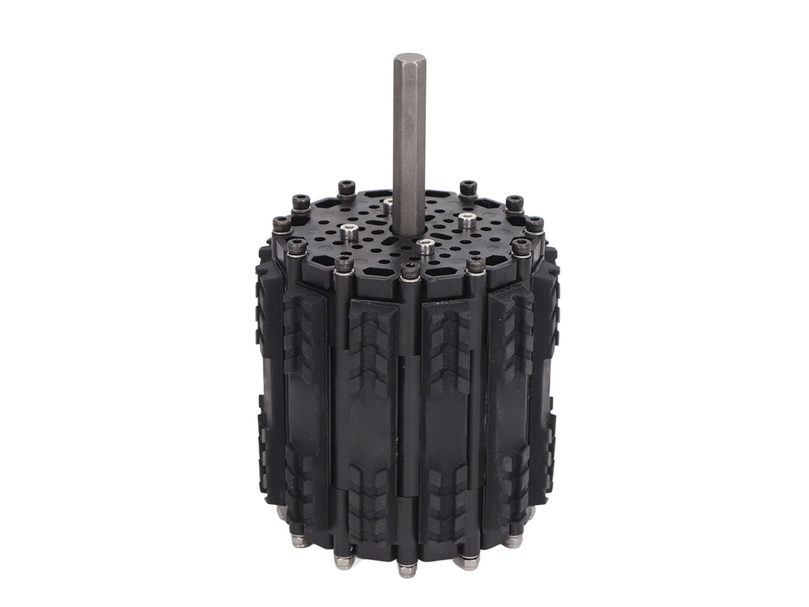 Rueda De Oruga De Tanque De Caucho Pom, Antideslizante, 112,1 Mm De Diámetro, 124 Mm De Ancho.