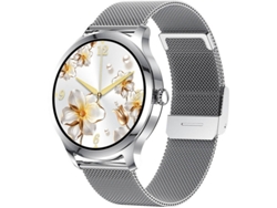 Reloj deportivo Yizhood para hombre y mujer con pantalla táctil OLED resistente al agua IP68 y seguimiento del rendimiento para Android e iOS (plata)