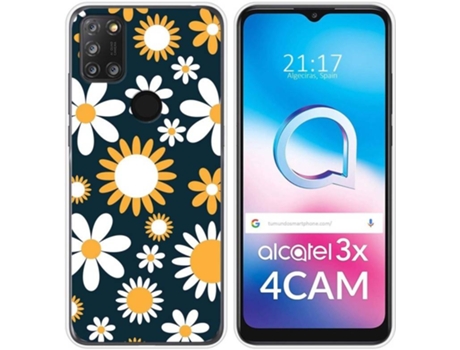 Carcasa Alcatel 3X 4CAM TUMUNDOSMARTPHONE Dibujos Transparente Flores 08 Multicolor