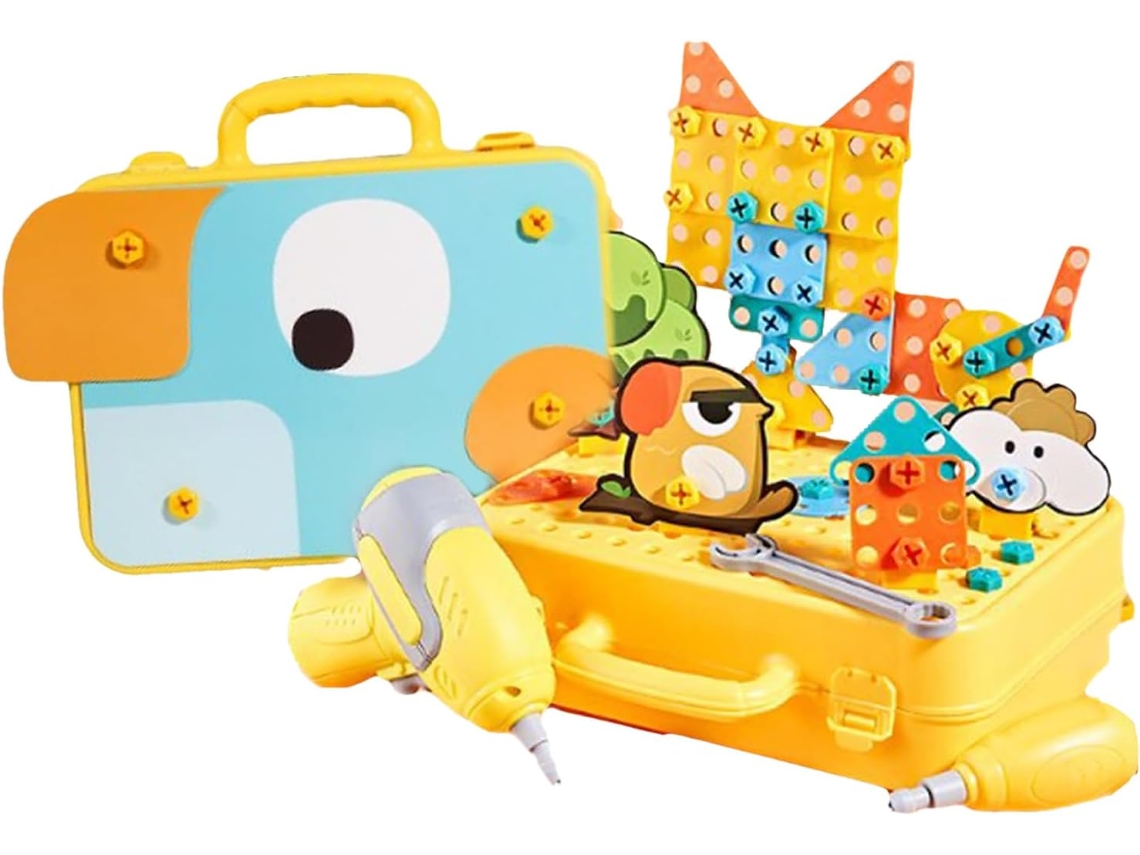 Banco de trabajo multifuncional y realista para juegos de mesa | Taller de herramientas infantil Vayotoy
