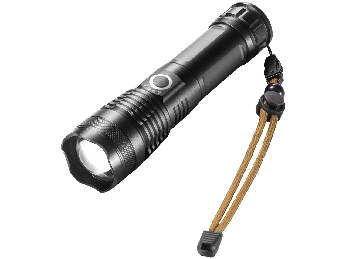 Linterna De Alta Luminosidad, 5 Modos De Iluminación, Recargable, Resistente Al Agua Ipx4, Potente Linterna Led Portátil De Aleación De Alum