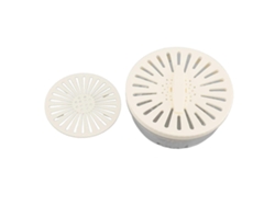 Bol multifuncional de doble capa para lavar frutas y verduras, con tapa y asa plegable, ideal para almacenar alimentos.