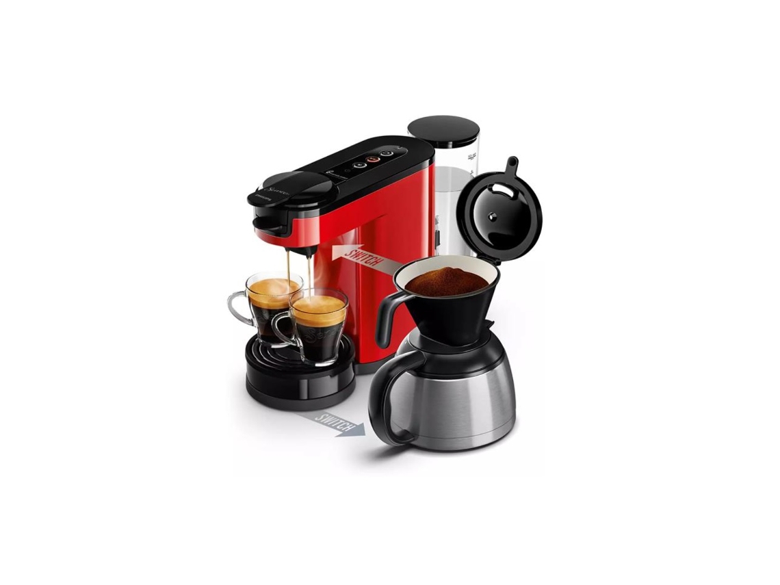 Cafetera de monodosis roja 1 barra 1450w HD6592.85 - PHILIPS