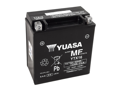 Batería de moto YUASA W/C YTX16 FA