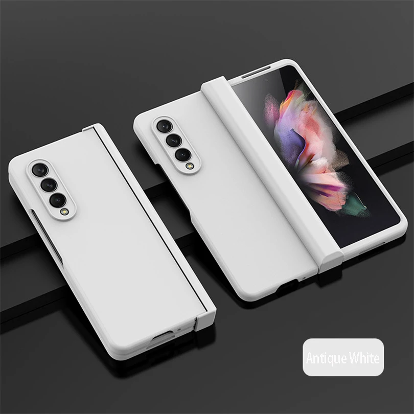 (blanco, Galaxy Z Fold6) Funda Para Teléfono De Material Pc, Compatible Con Samsung, Funda Protectora Plegable Ultrafina Con Bisagra.